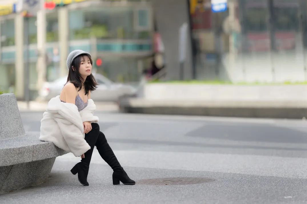 [爱美足] NO.215 YoYo 牛仔短裤长靴 街拍#[105P]-1