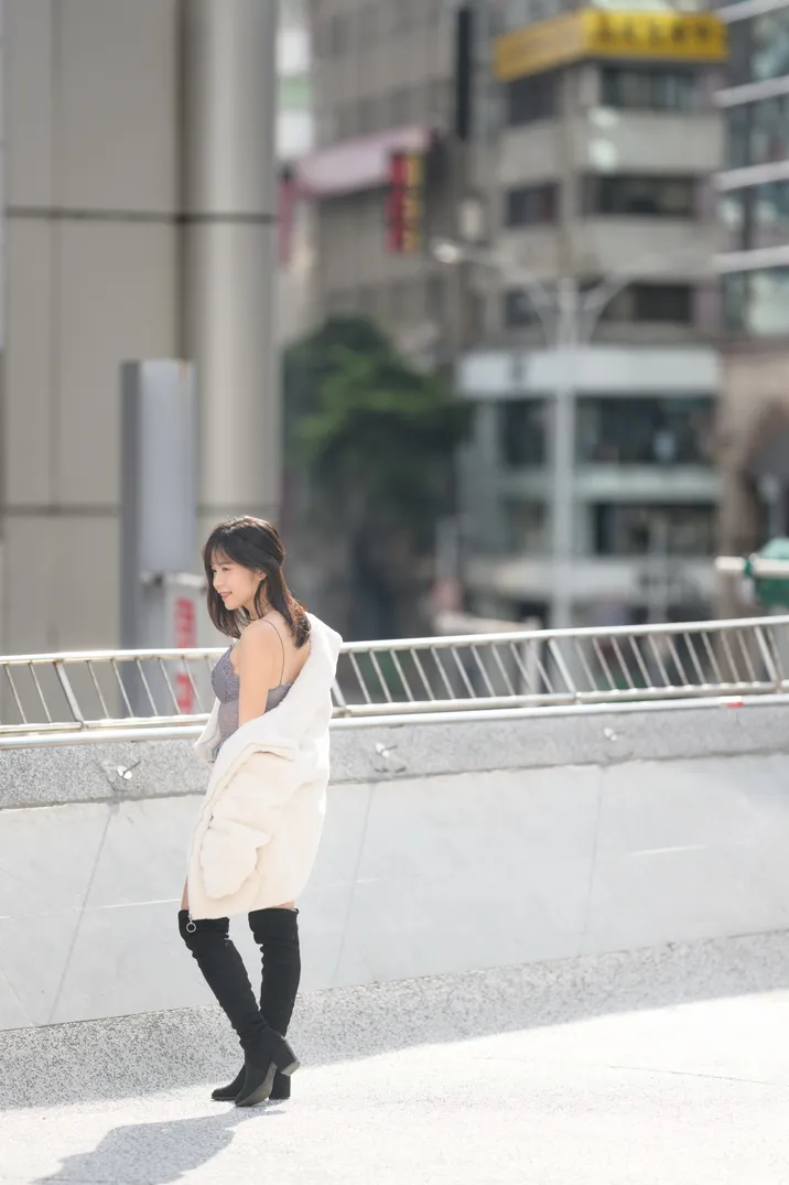 [爱美足] NO.215 YoYo 牛仔短裤长靴 街拍#[105P]-3