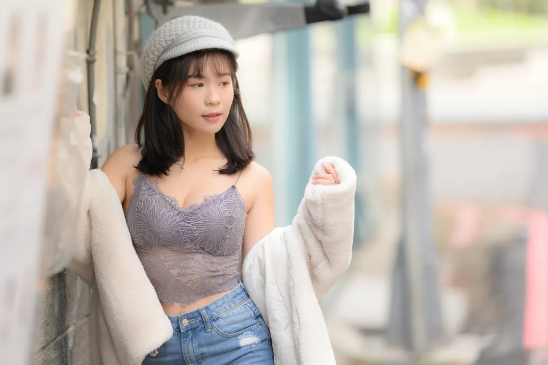 [爱美足] NO.215 YoYo 牛仔短裤长靴 街拍#[105P]-9