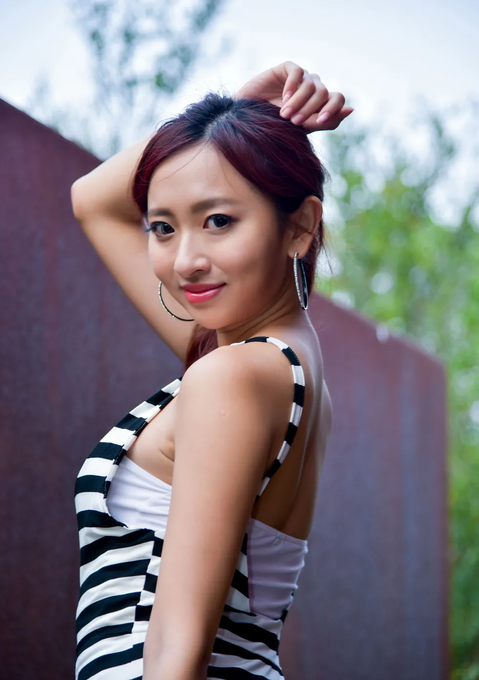 [爱美足] NO.182 名婷 高衩吊带长裙丝袜高跟美腿 街拍#[34P]-10